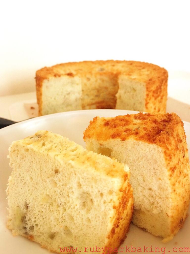 Banana Chiffon Cake made with Rice Flour