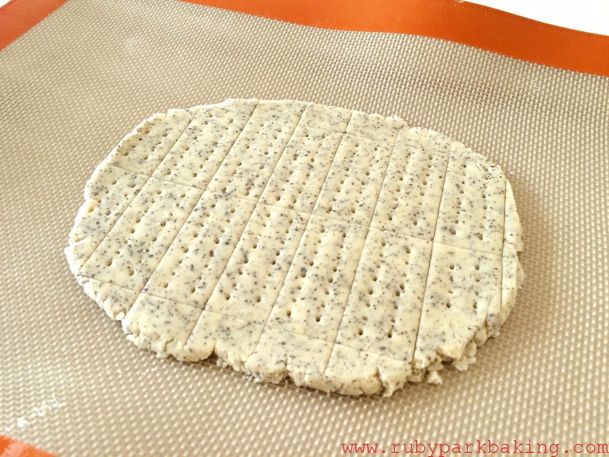 Earl grey shortbread cookies on rubyparkbaking.com