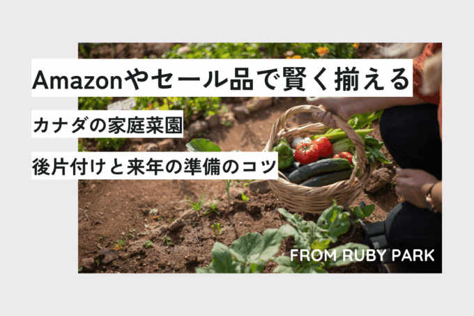 【夏の終わり】カナダの家庭菜園、後片付けと来年の準備｜Amazonやセール品で賢く揃える園芸用品